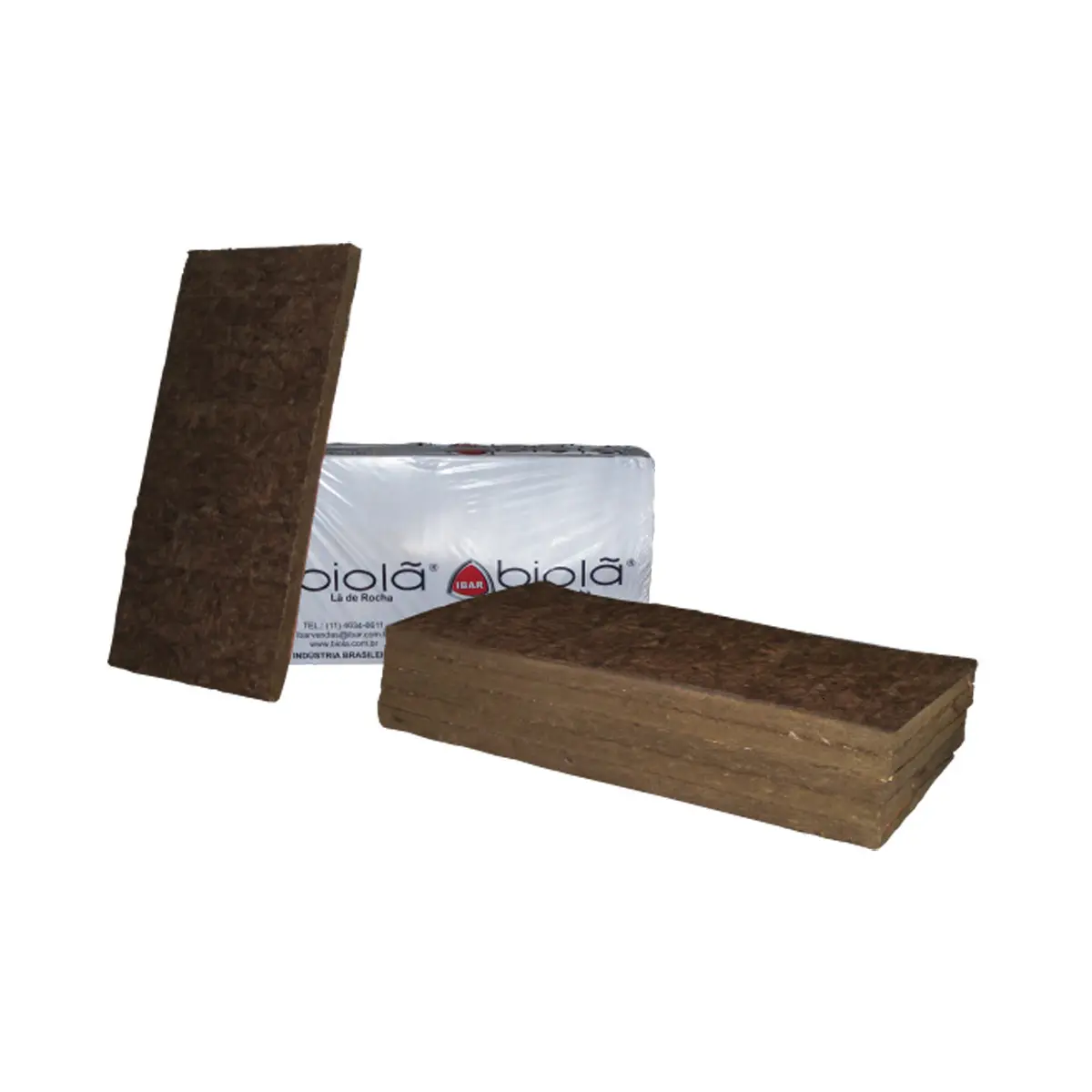 P.FSQ De La Rocha 子株セット Placa Lã de Rocha 1200 x 600 x 51mm - 80kg/m³ - 6 Unidades